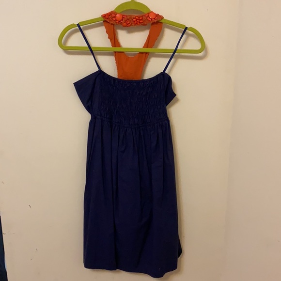 Judith March Navy Blue Beaded Halter Dress, Small Final Price - Picture 6 of 6